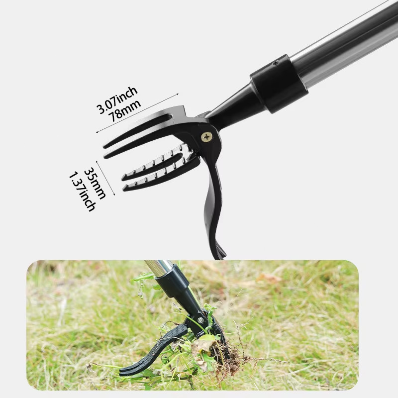 Weeder Puller Stand Up Weed Tool with Handle Garden Outdoor Root Remover Killer
