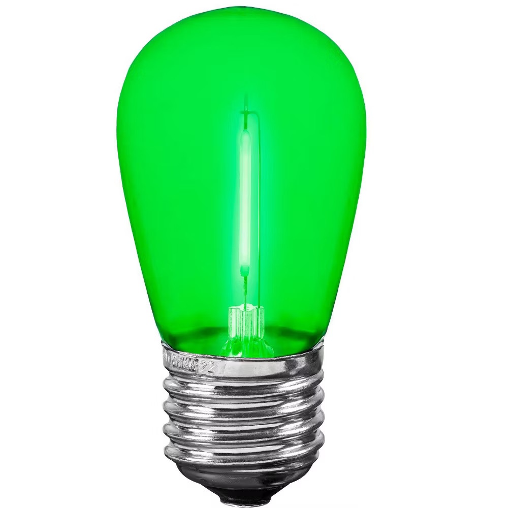 Novelty Lights Outdoor String Light Replacement Bulbs, 25 Pack S14 LED Edison