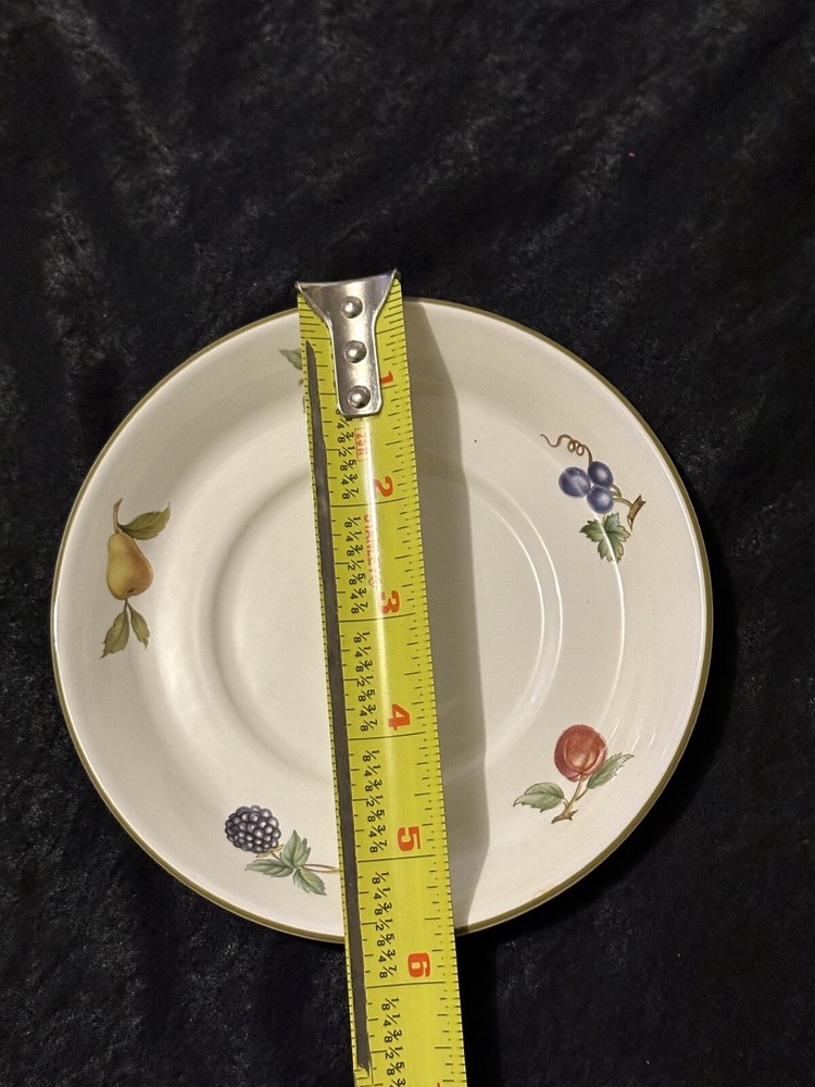 Fruit Sprays sterling (coup shape) pattern by Wedgewood. Setting for 6