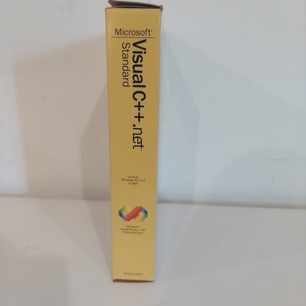 Microsoft Visual C++ .NET Standard Edition 2002 RARE Plus Plus *Tested & VGC*