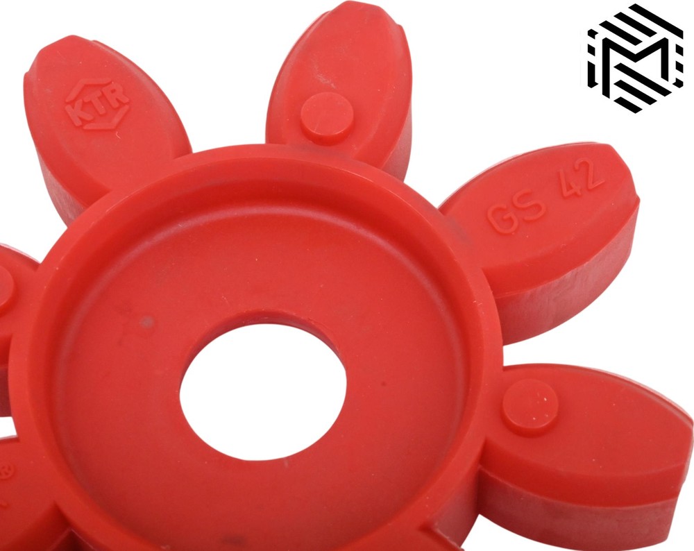 KTR Rotex GS 42 Coupling Insert - Red PUR - Spider Jaw - Lovejoy-Style Element
