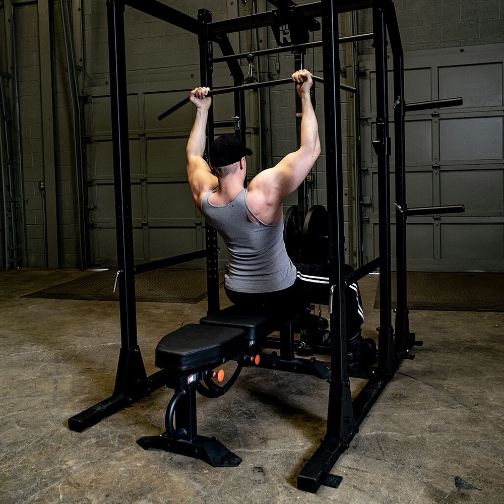 Rugged Power Rack Lat Attachment