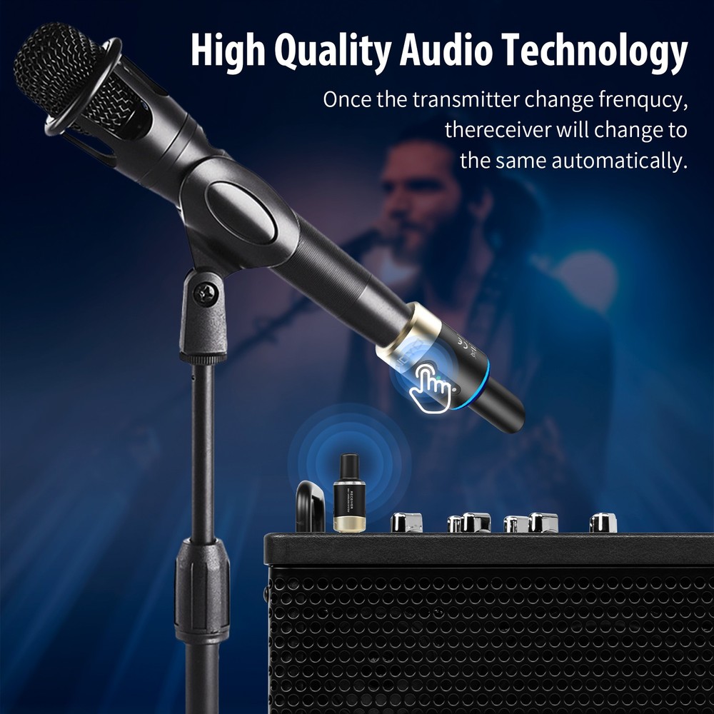JOYO MW-1 Microphone Wireless Transmitter System & Receiver Audio Universal（OP)