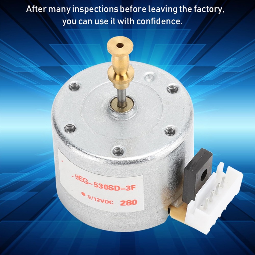 Replacement Motor for Record Player 3 Speed DC 12V 25mm Hole