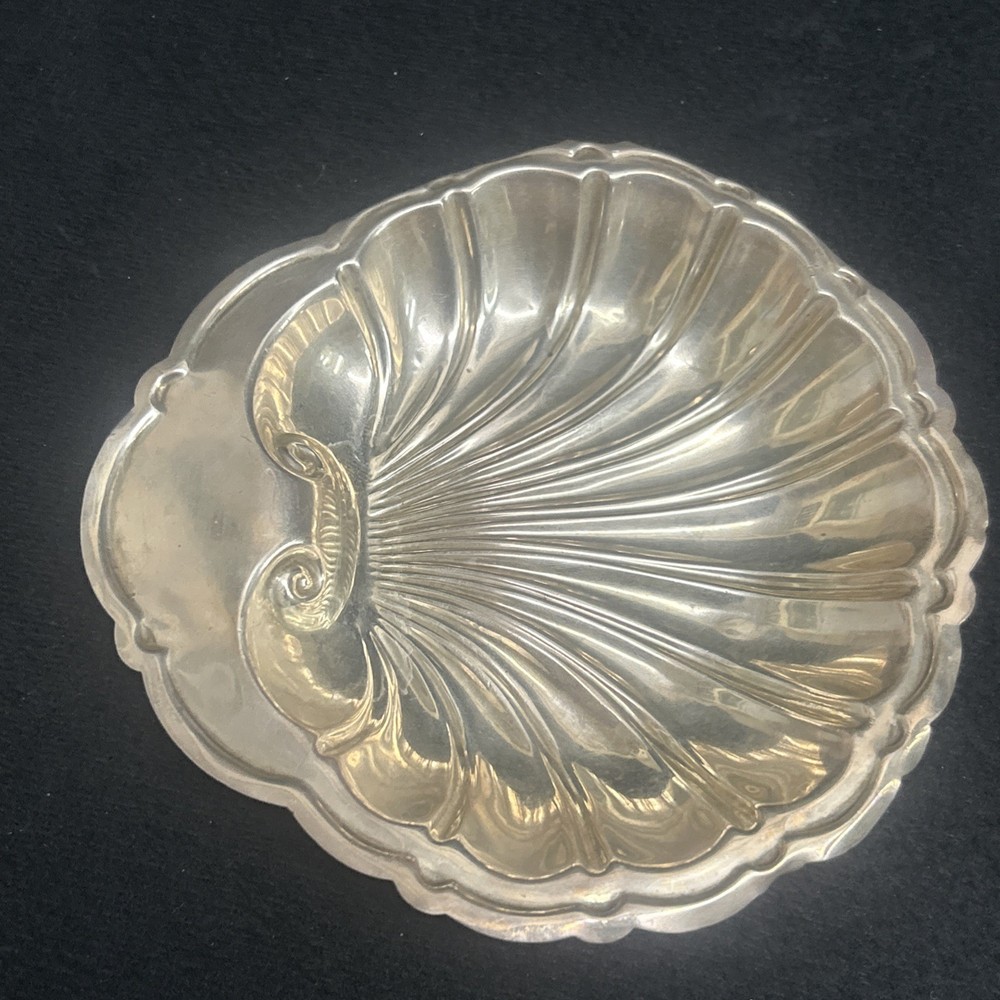 92g Sterling Silver Shell Nut Dish By Tuttle