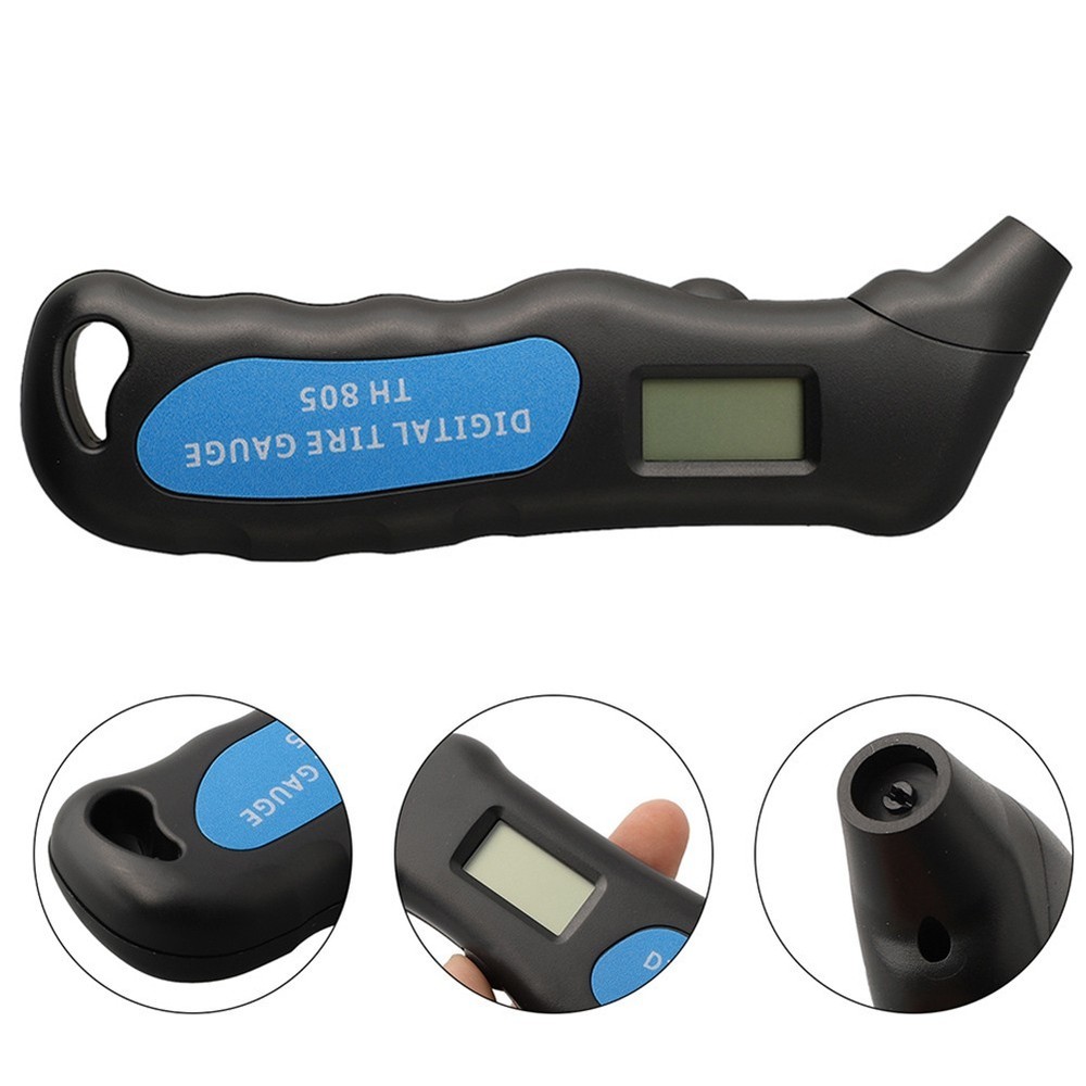 Compact Digital Tire Pressure Gauge with Automatic Data Saving Functionality