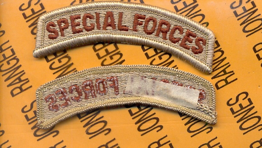 US ARMY SPECIAL FORCES Desert DCU TAB patch m/e