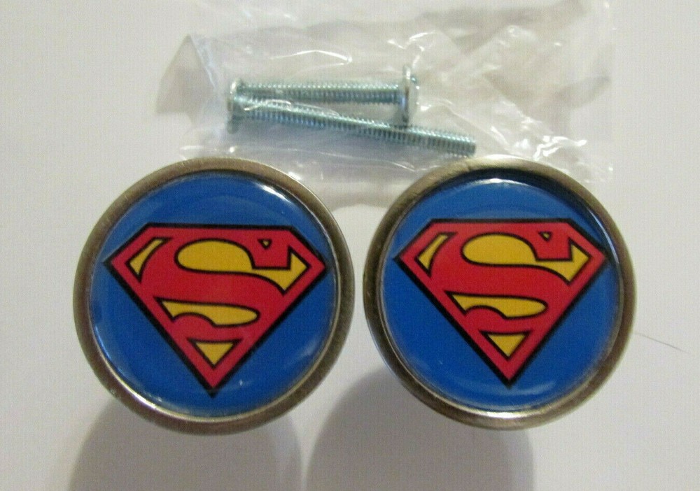 Superman Cabinet Knobs, Superman Logo Cabinet Pull / kitchen knobs, superman