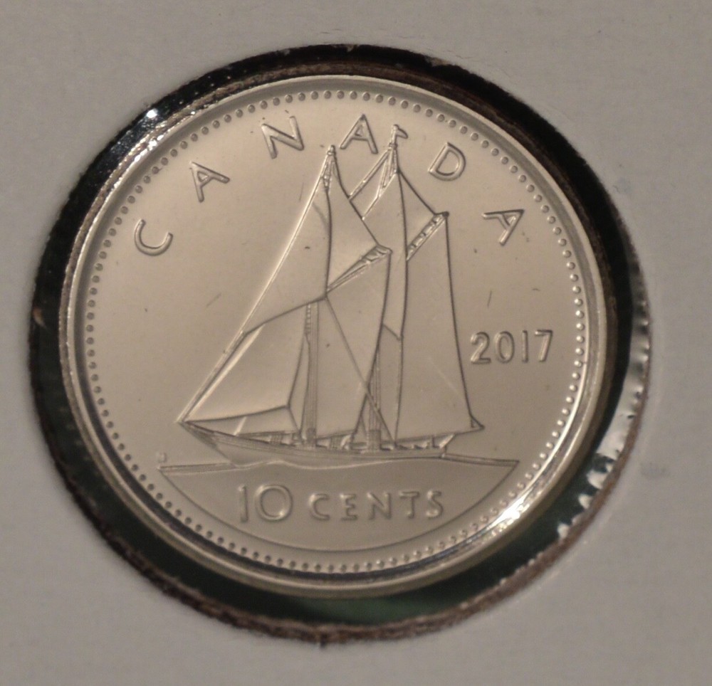 2017 Canada Ten Cents - Schooner - UNCIRCULATED 🇨🇦🇨🇦