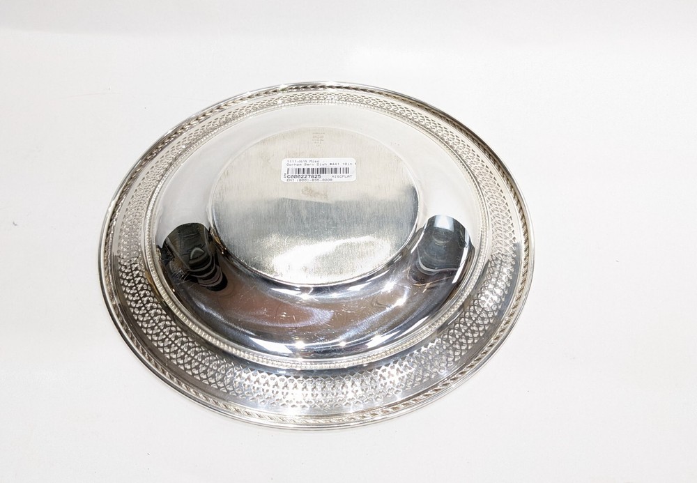 Gorham Sterling Silver Serving Dish 10" Diameter