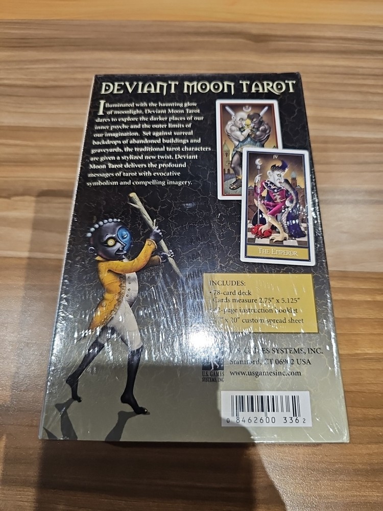 DEVIANT MOON TAROT CARD DECK PATRICK VALENZA U.S. GAMES SYSTEMS COMPLETE SET NEW