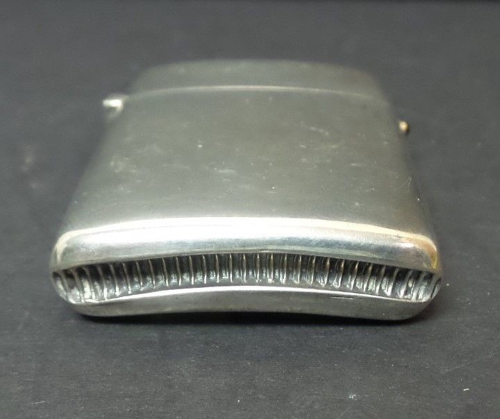 LA SECLA, FRIED & CO. STERLING SILVER MATCH SAFE / VESTA CASE, GARNET INSERT #2