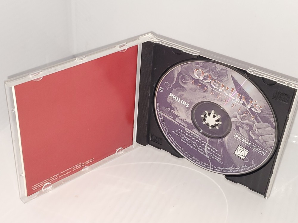 Vintage Merlin's Apprentice Philips CD-ROM Computer Game PC MAC 1995 Software