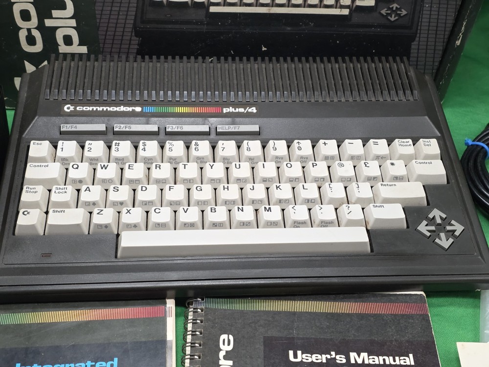 Commodore Plus/4 Vintage Home Computer with Box, Accessories, Manuals
