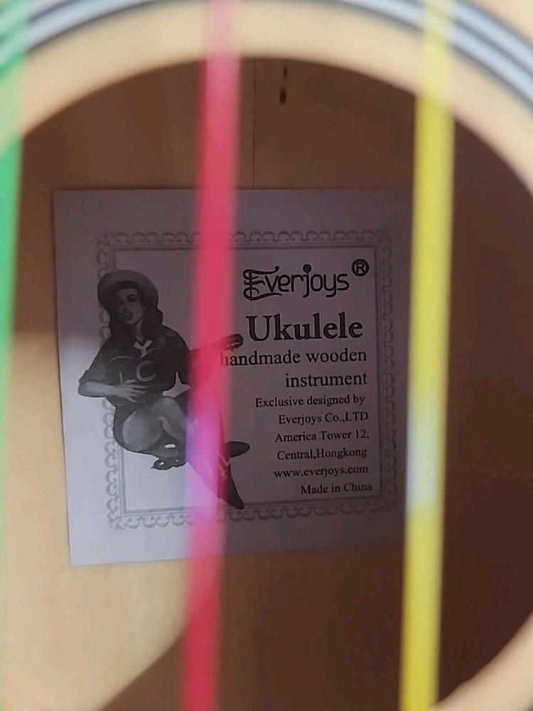 Everjoys Beginners Ukulele With Bag Case Song Book & Strap