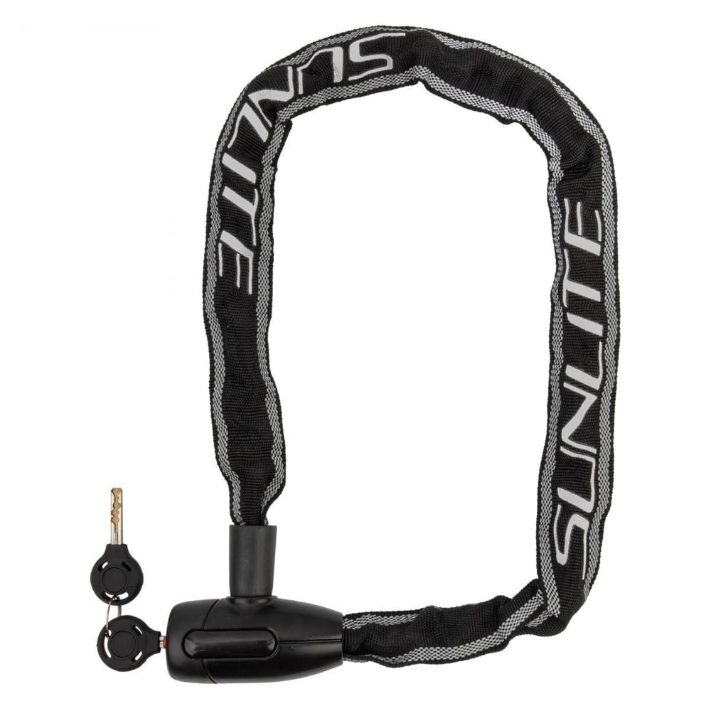 Sunlite Defender Chain Lock, Black/Reflective 6mm x 35"