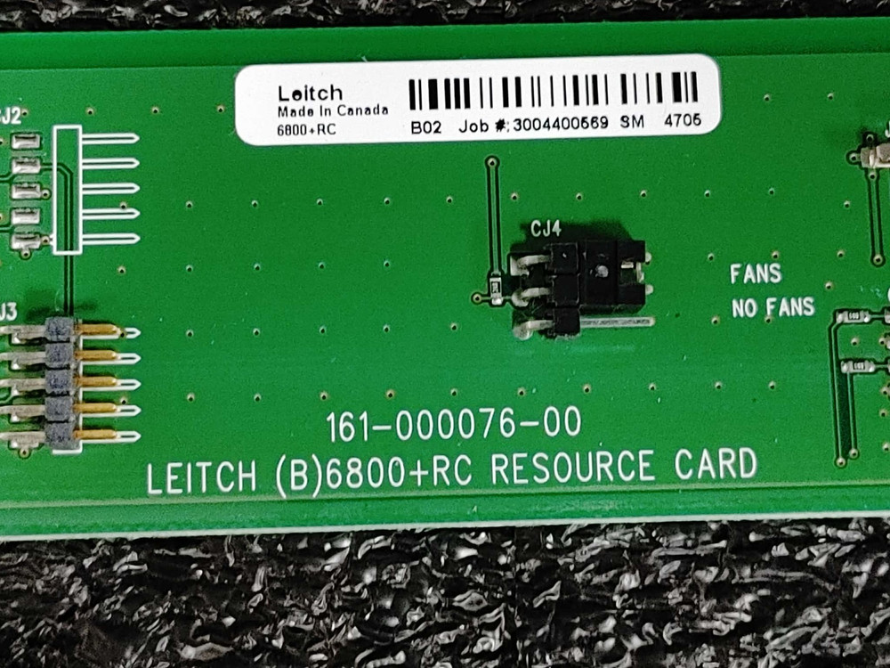 Leitch 6800+RC Resource Card