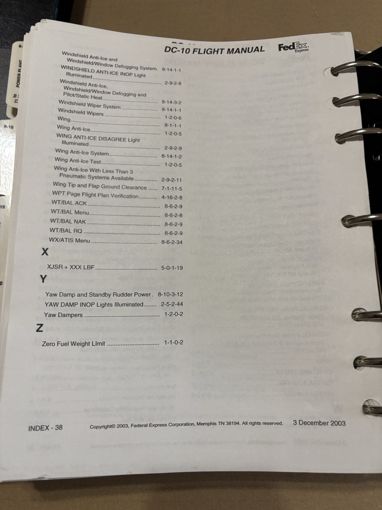 FedEx DC-10 Airplane Flight Manual Training Reference Lot of 3