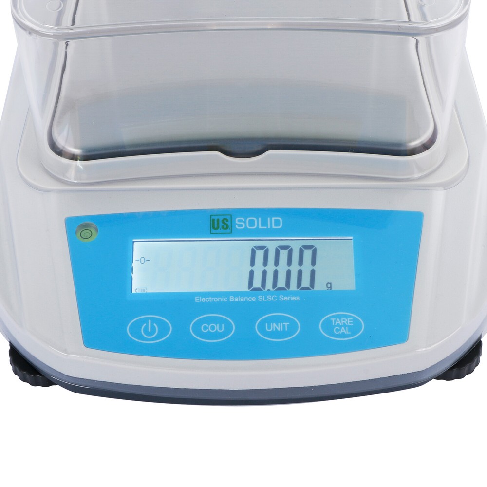 U.S. Solid Analytical Balance 3000 x 0.01 g 10mg Precision Scale RS232 Interface