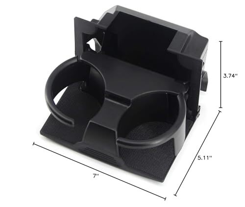 Cup Holder for Pathfinder Xterra Frontier Rear Seat Console Replace Black
