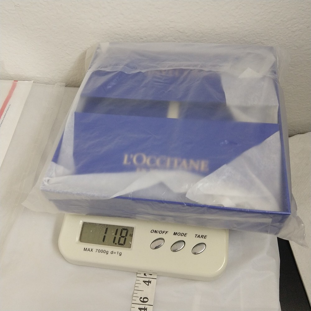 L'Occitane En Provence Holiday Blue Medium Empty Gift Box X 2 New