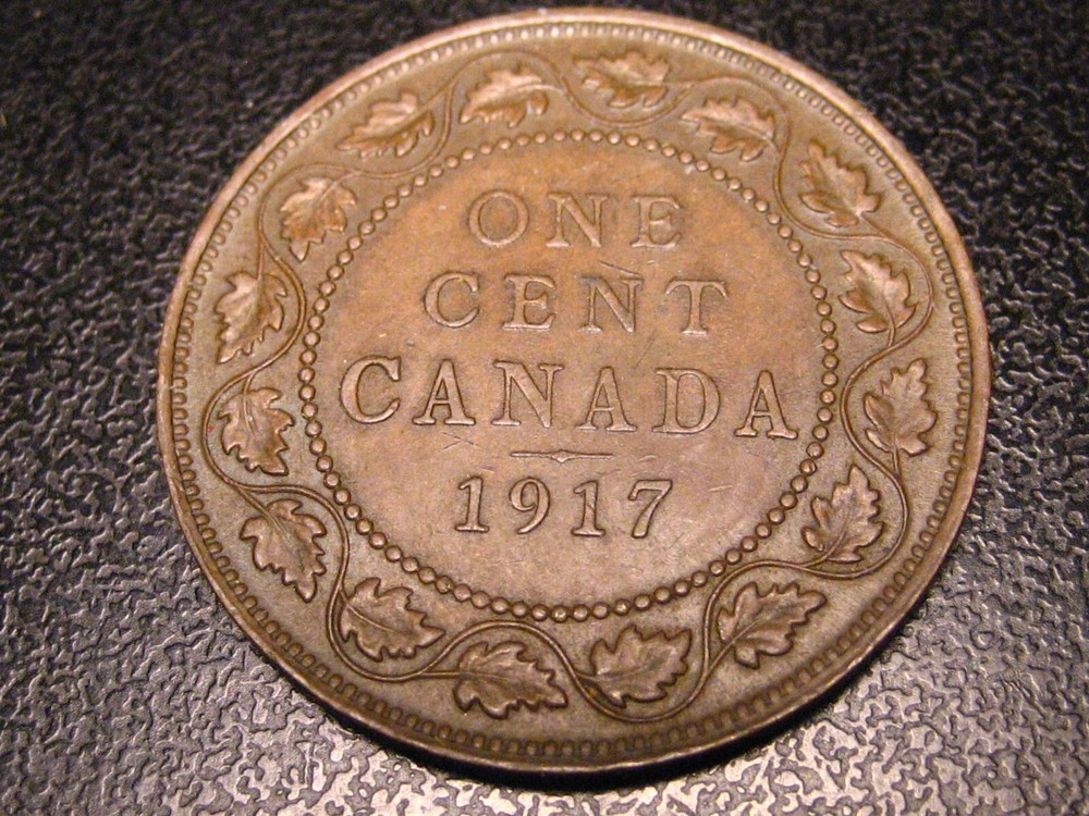 1917 Canadian Large Cent