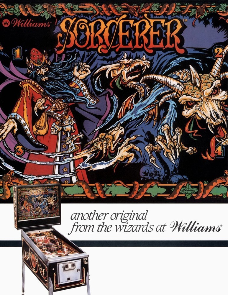 1985 Williams Sorcerer Pinball Machine Rubber Ring Kit