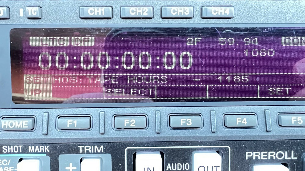 SONY HDW-2000 HDCAM EDITOR Fully serviced! 1890 Drum Hours
