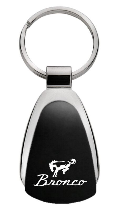 Ford Bronco Tear Drop Key Ring (Black)
