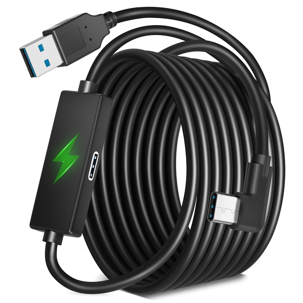 Kuject Link Cable with Charging for Meta Quest 3S Oculus Quest 3 Quest 2/Pro, Pi