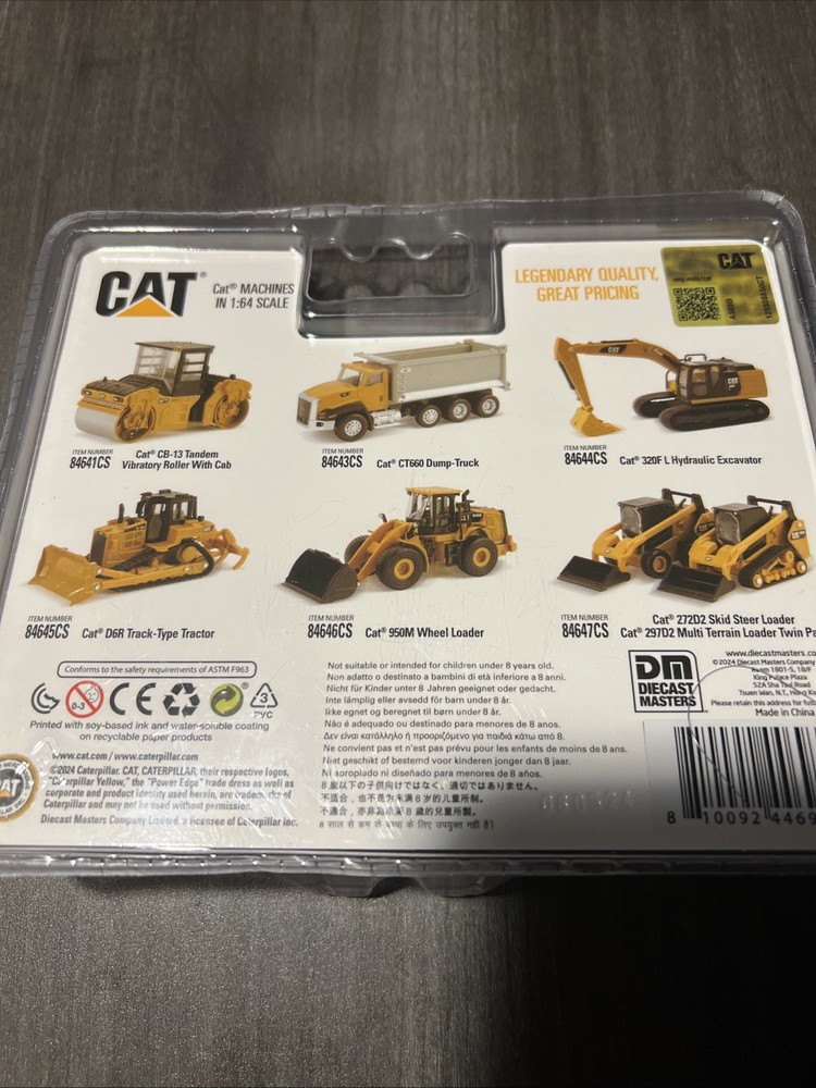 1:64 CAT 272D2 Steer Loader & 297D2 Track Loader -- Diecast Masters Caterpillar