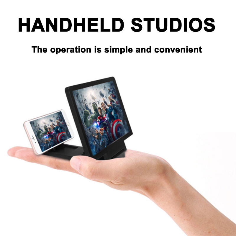 3D Magnifier Enlarged Mobile Screen Stand Amplifier Phone Bracket Holder Support