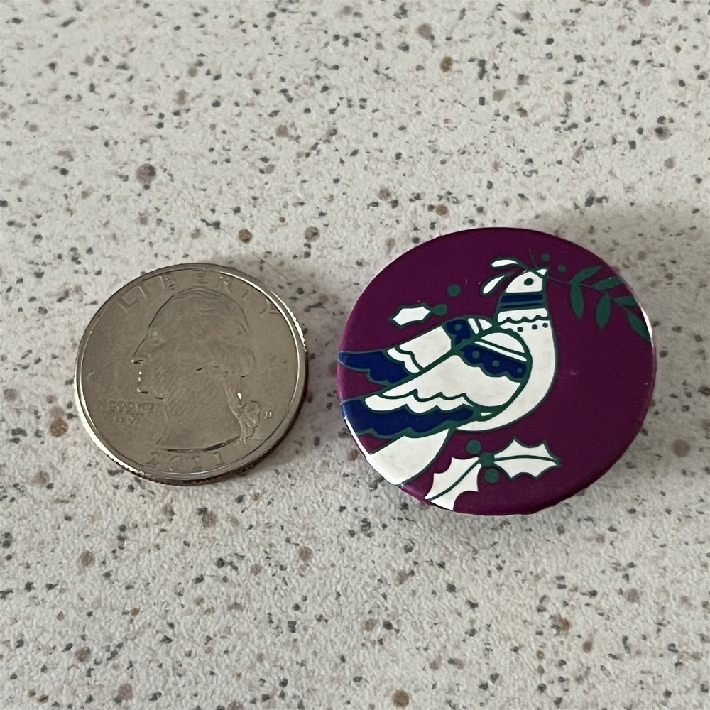 Peace Dove Anti War Pinback Button #47193