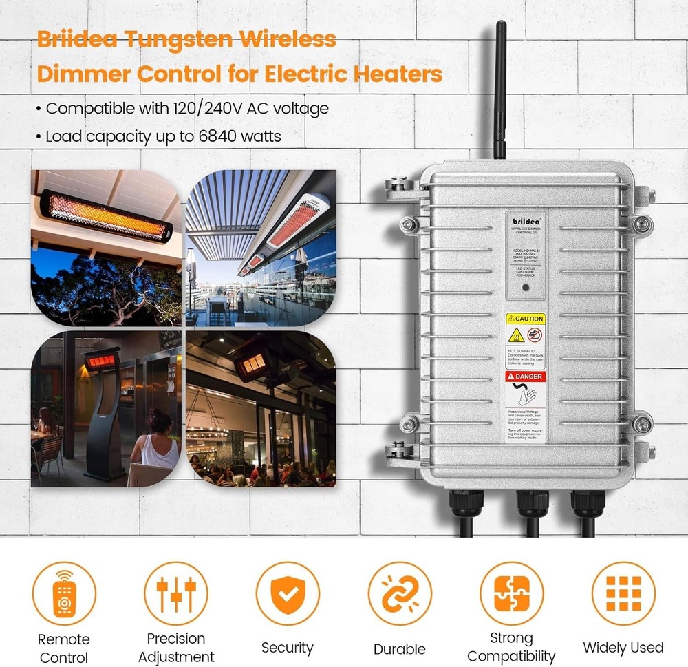 Briidea Wireless Dimmer Controller 6840W HDHWC-01 (Open Box) (Controller Only)