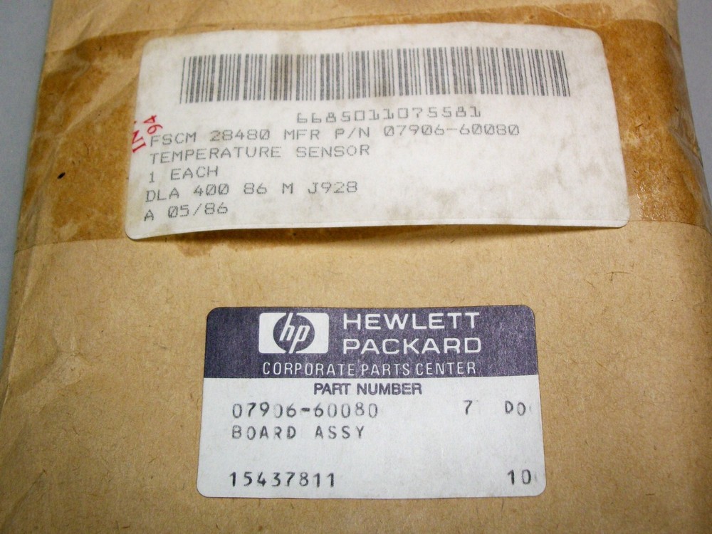HP 88809F Hewlett Packard 07906-60080 Temp Sensor Board Assembly - New