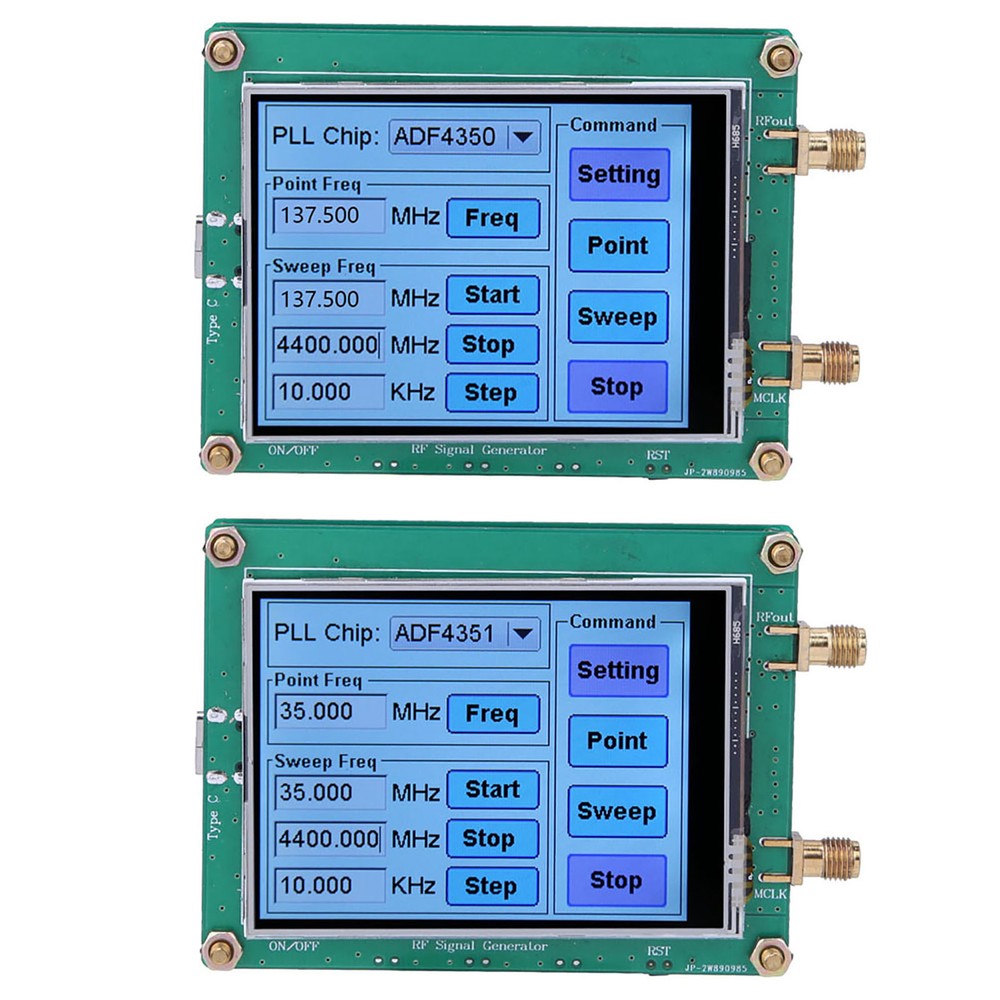 ADF4350/ADF4351 RF Generator Sweep Frequency Generator Touch Screen AOE