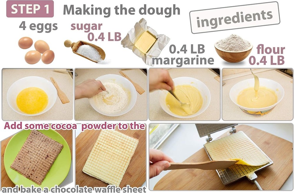 Waffle Maker Rectangular Shape Waffle Cone Maker