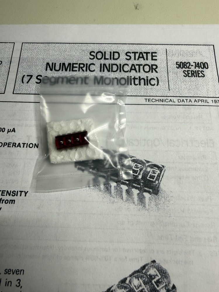 Hewlett Packard HP 5082-7400 7 Segment Display Module