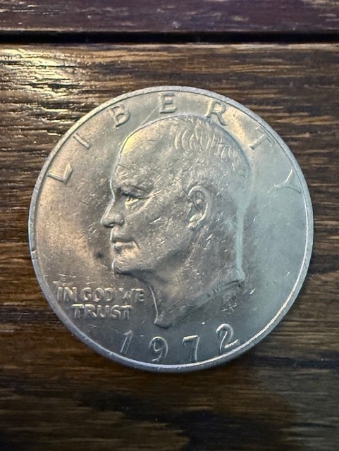 1972 Eisenhower Dollar Coin $1 - Circulated