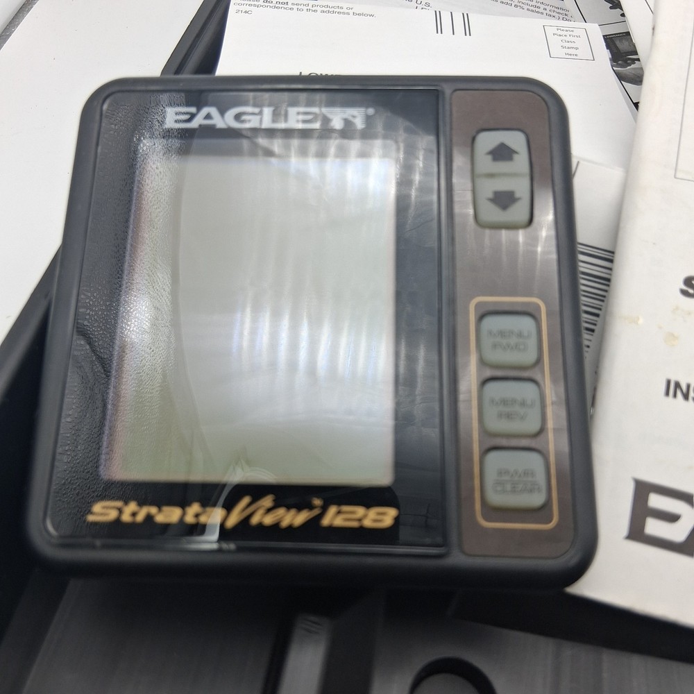 Eagle Strata View 128 Portable Fish Finder, Box, Instructions *UNTESTED READ*