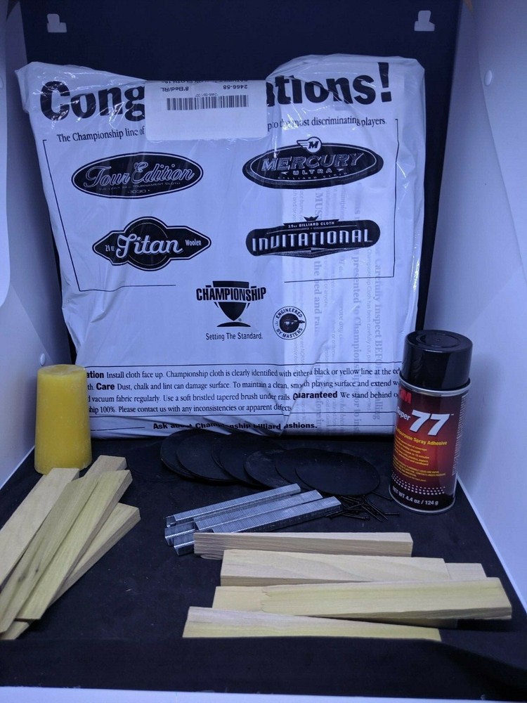 Pool Table assembly / re cloth kit - Plastic pocket pool tables