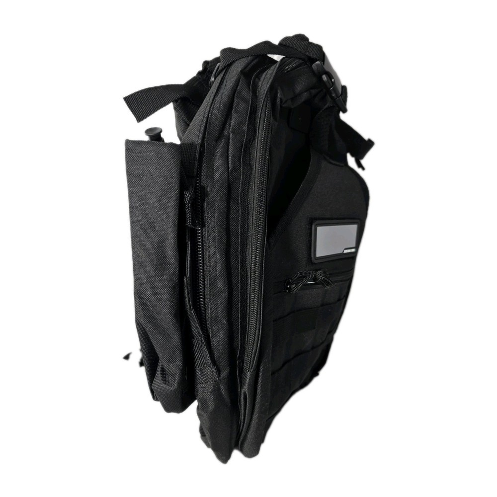 Joshioki Tactical Sling Backpack Black MOLLE-Style EDC Pack Adjustable Straps