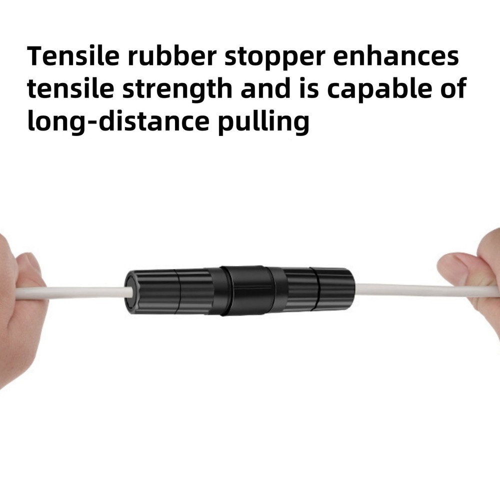 New 3x RJ45 Waterproof Shielded Network Ethernet Cable Extender Coupler