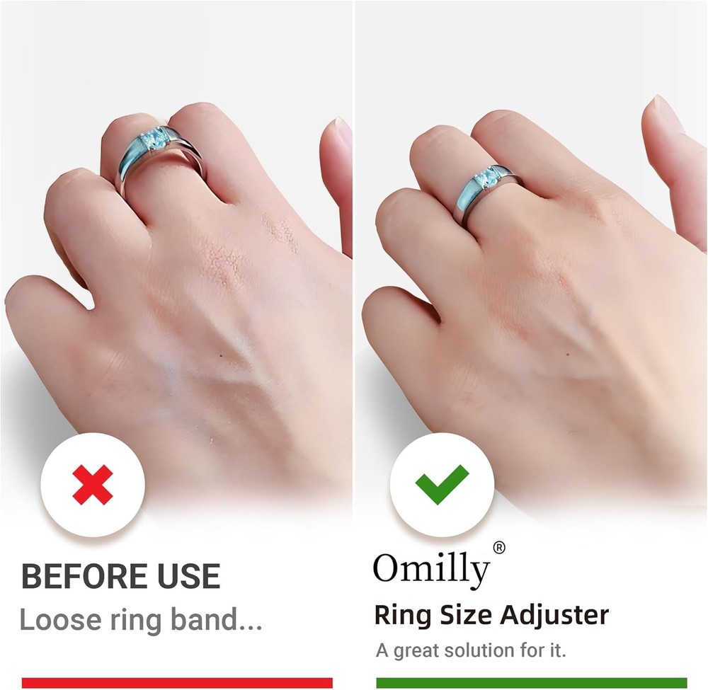 Ring Size Adjuster 64-Piece Set – Spiral Coils, Guards & Sizing Strips