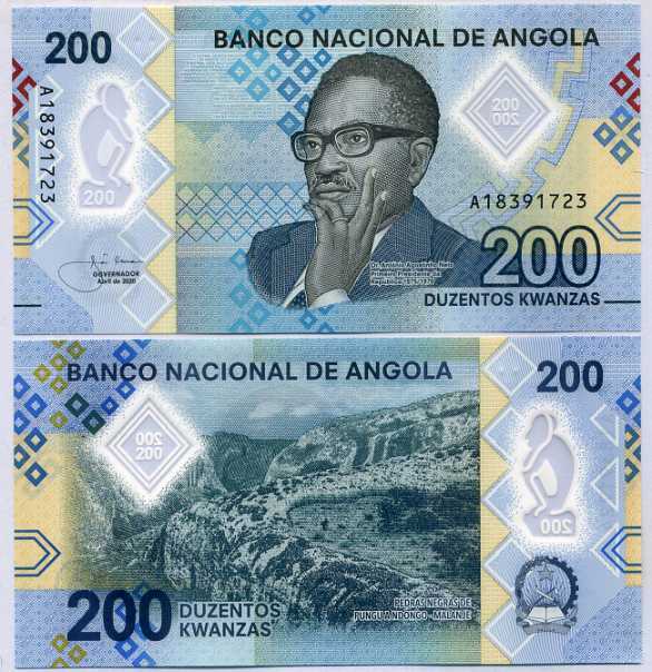 Angola 200 Kwanzas 2020 P 160 Polymer UNC