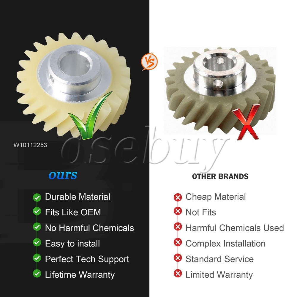 Mixer Worm Gear Replacement for KitchenAid Replacement for Whirlpool
