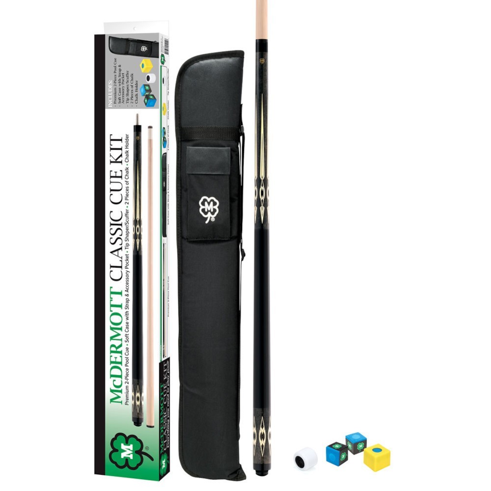 Package Set K4 McDermott Pool Cue Play Kit