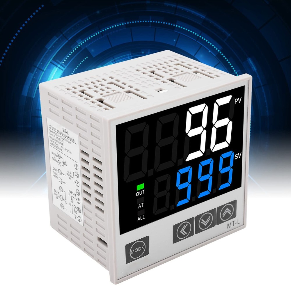 PID Temperature Controller Kit, High Voltage 100-240V AC Digital Display Univ...