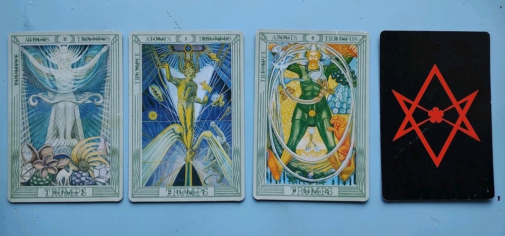 Aleister Crowley Thoth Large Size Tarot Deck 1978 Incomplete Deck See Photos