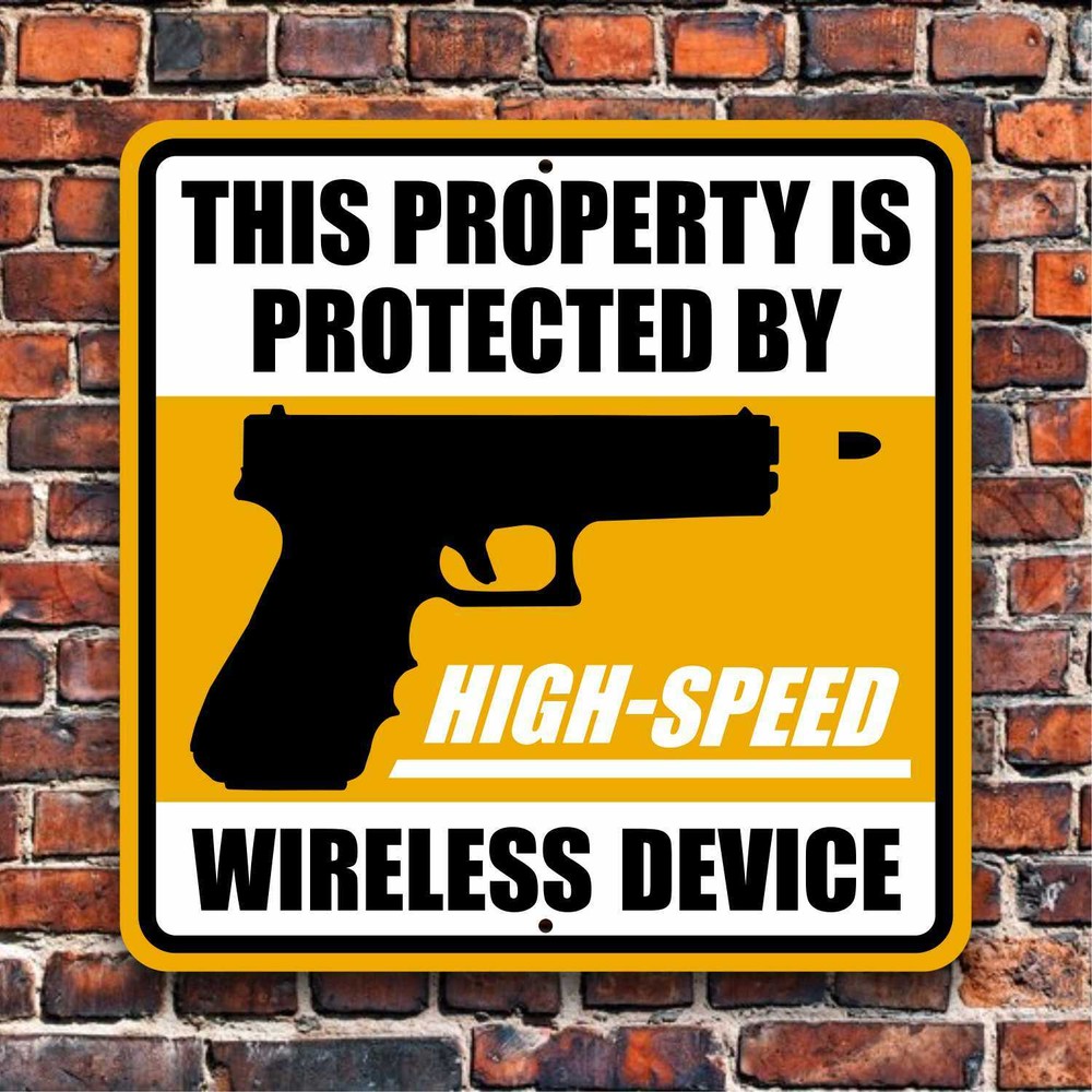 Unique Home Security Plaque - 2nd Amendment - Gun Warning Sign - G19 Protection
